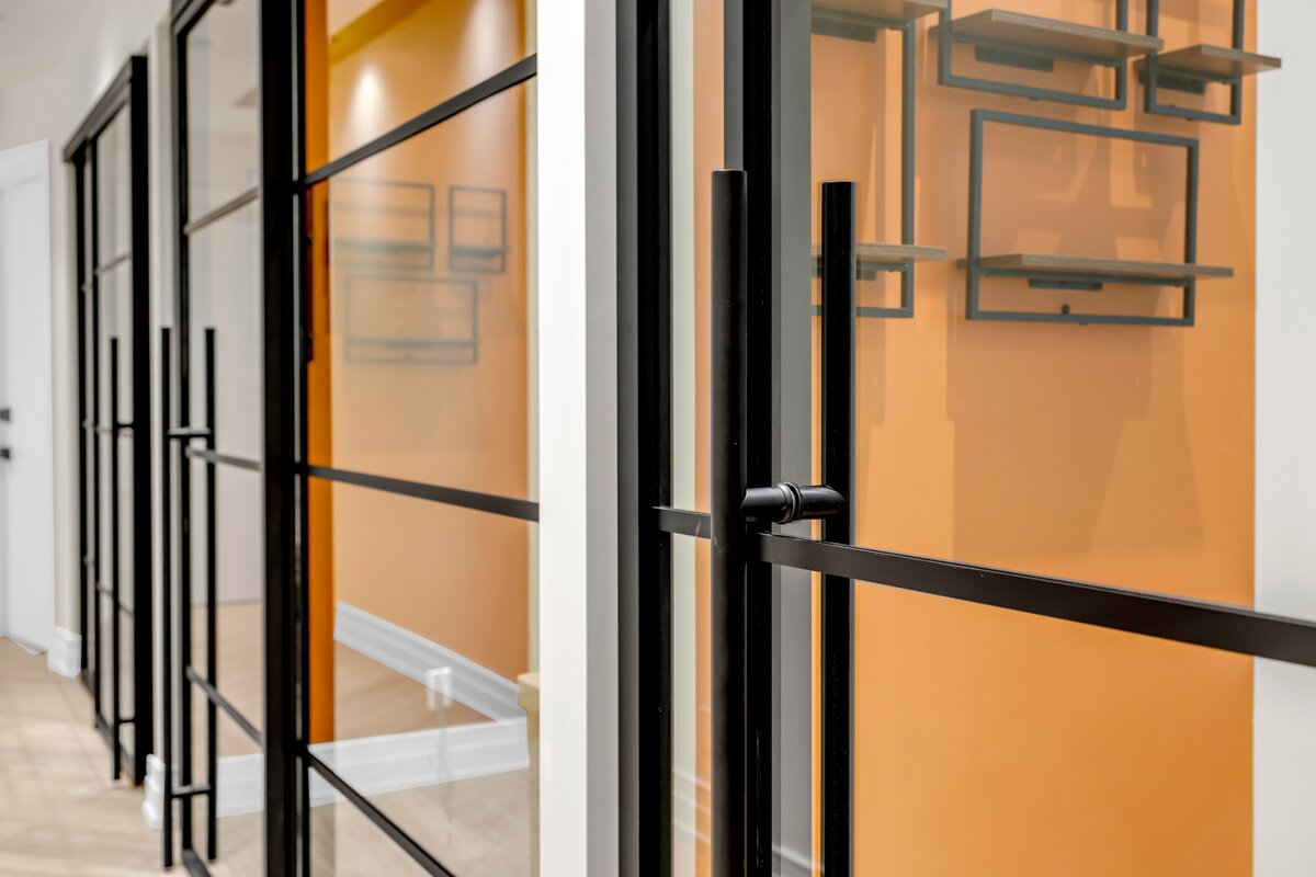 Commercial glass partition fit-out detail 10